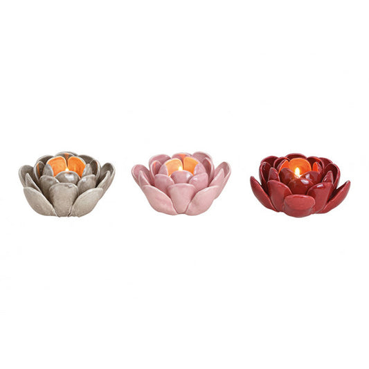 Keramikas svečturis - Zieds, 3 veidi