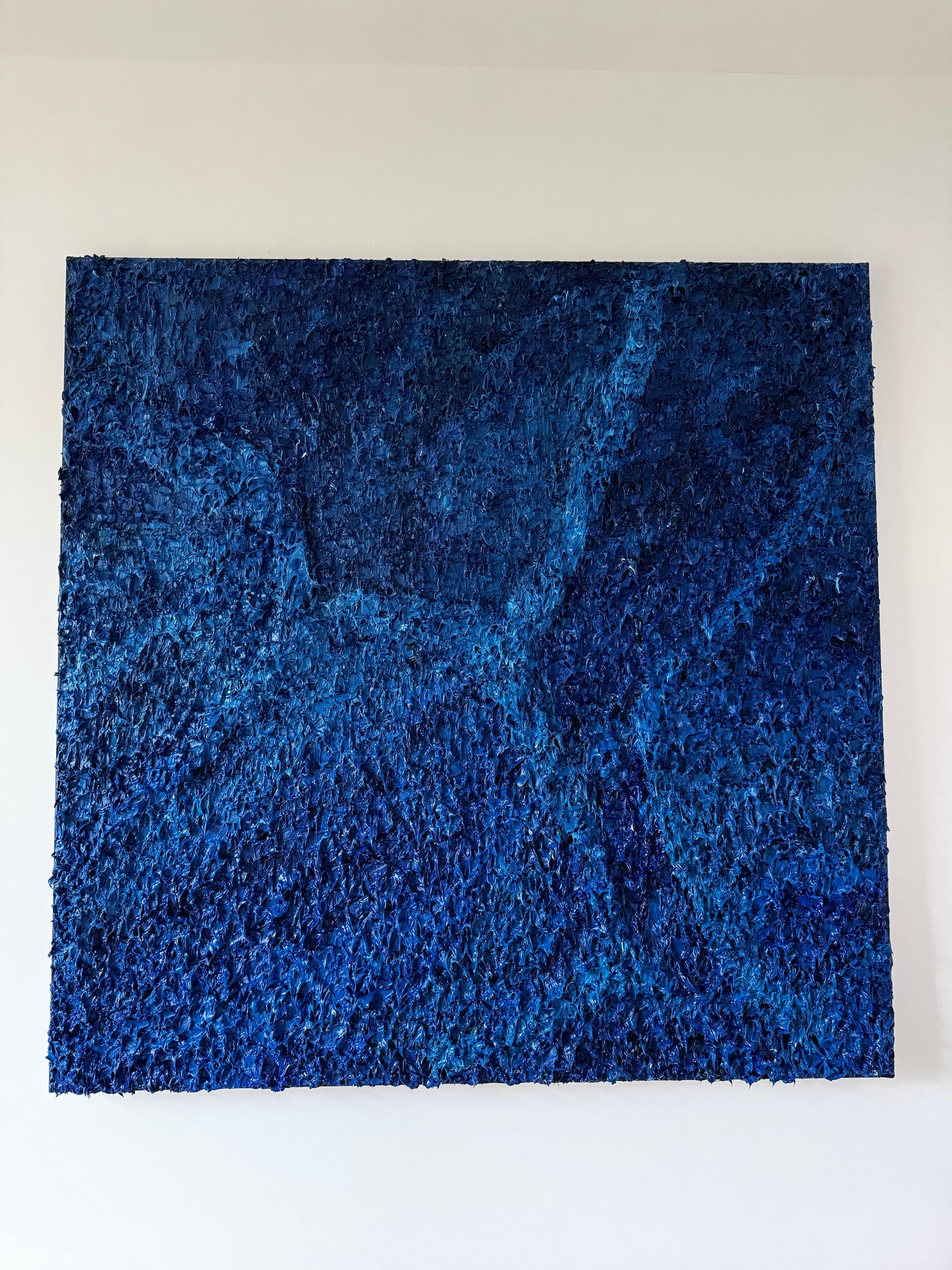 Blue Ocean series “Line” - eļļas glezna, 100x100cm