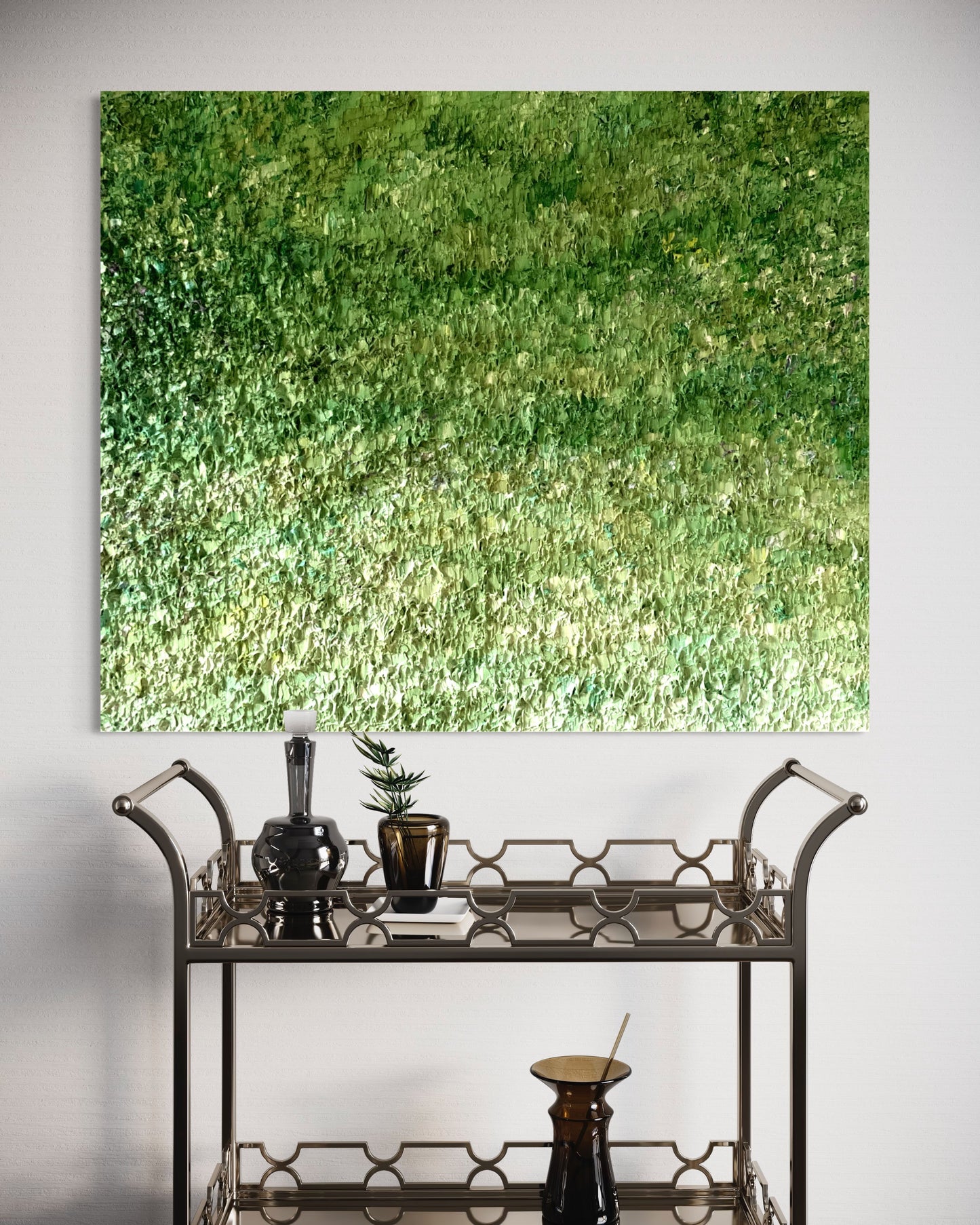 "Minth green" - eļļas glezna, 120x100cm