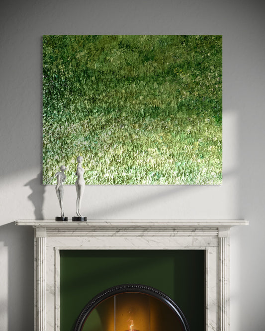 "Minth green" - eļļas glezna, 120x100cm