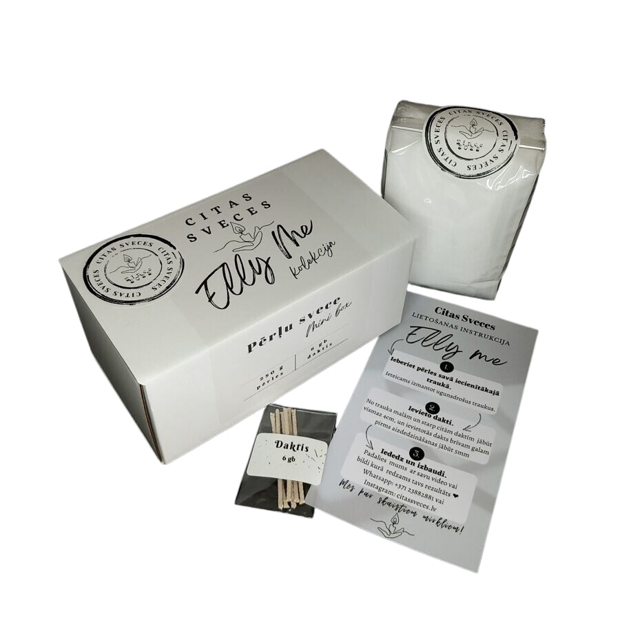 Pērļu svece - Mini box