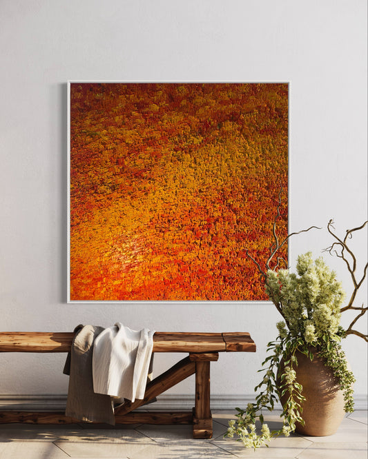 "Aperol Spritz" - eļļas glezna, 100x100cm