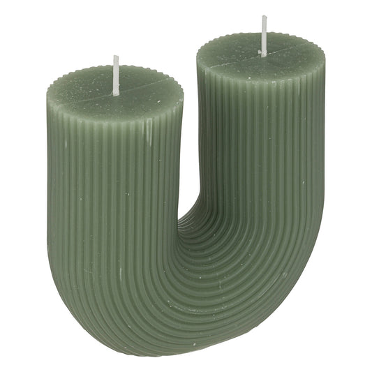 Зеленая дизайнерская свеча