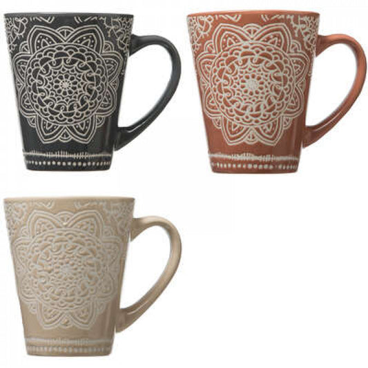 Indonesian design mugs, 3 types, 300ml