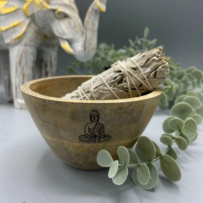 Mango wood bowl - for sage sulfur