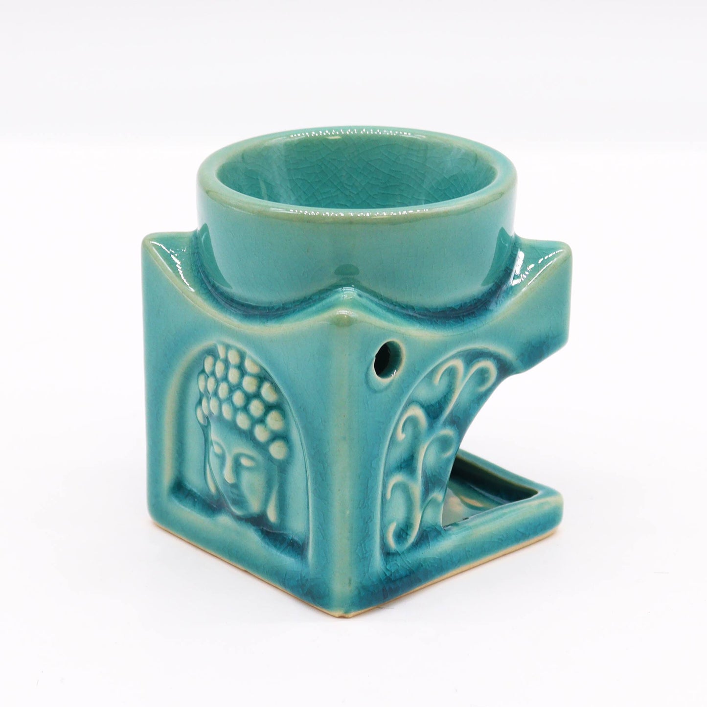 Essential oil candle holder - Turquoise blue