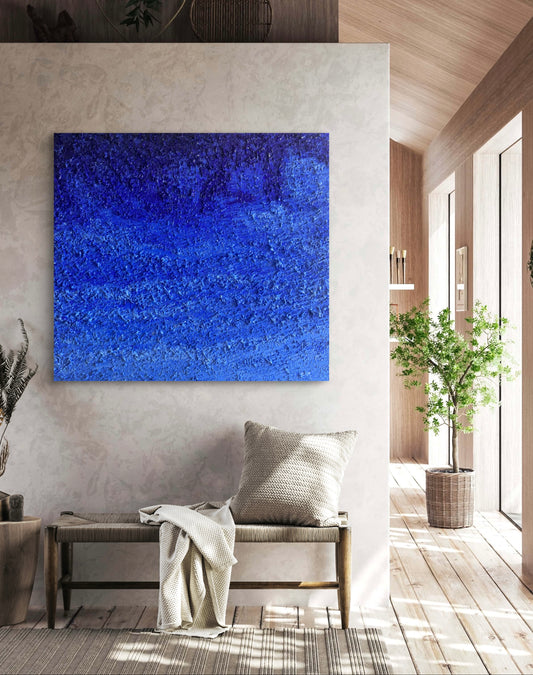 “Blue Ocean - Wave” - eļļas glezna, 90x100cm