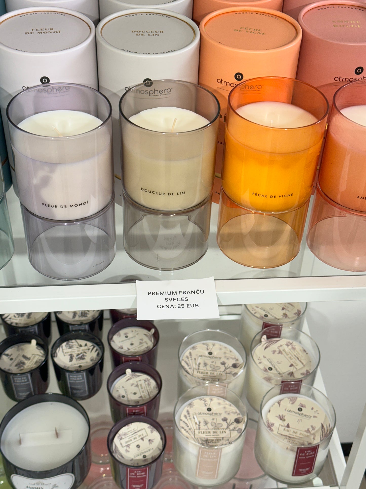 Collection of premium scented candles, 5 types