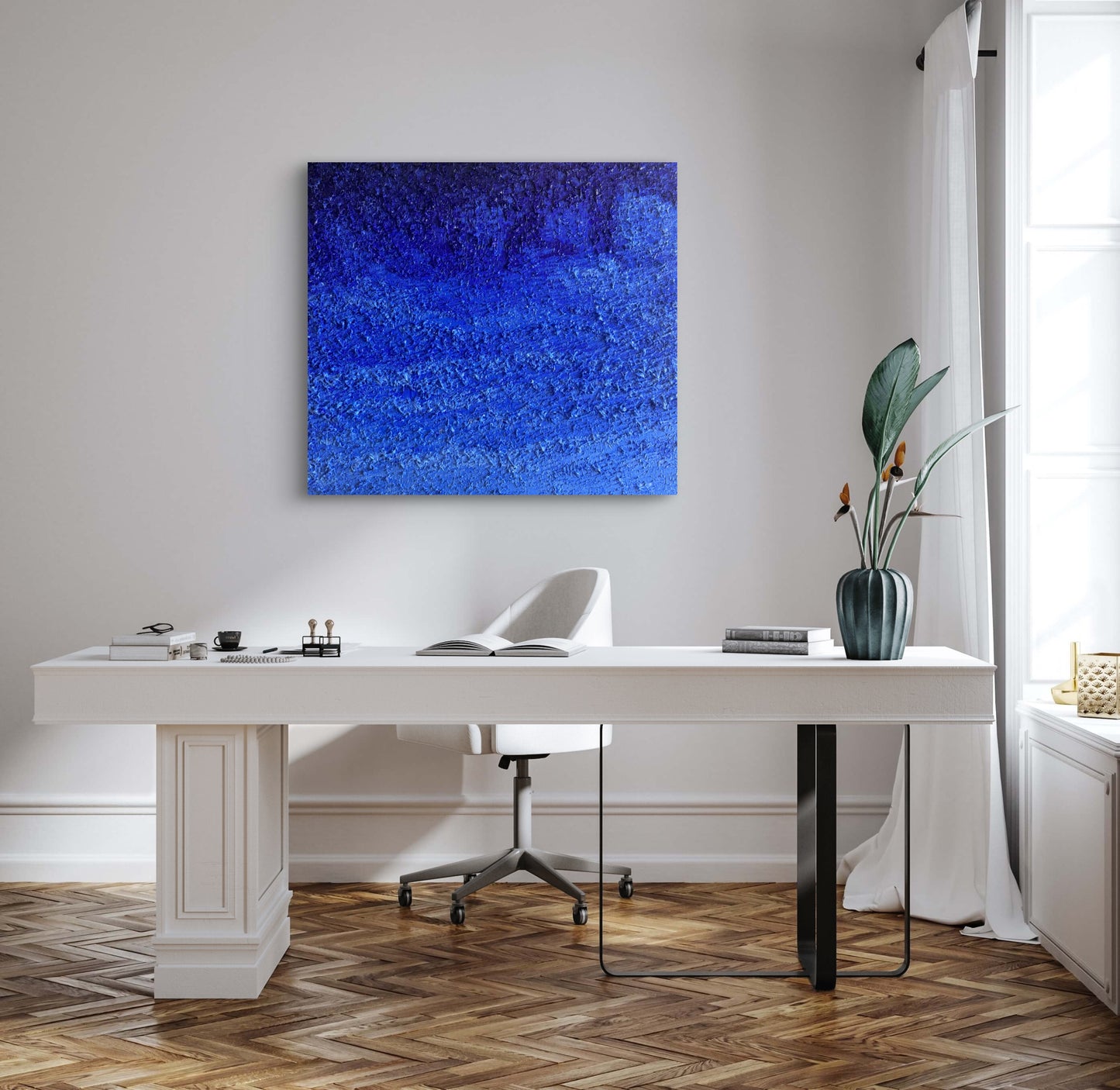 “Blue Ocean - Wave” - eļļas glezna, 90x100cm