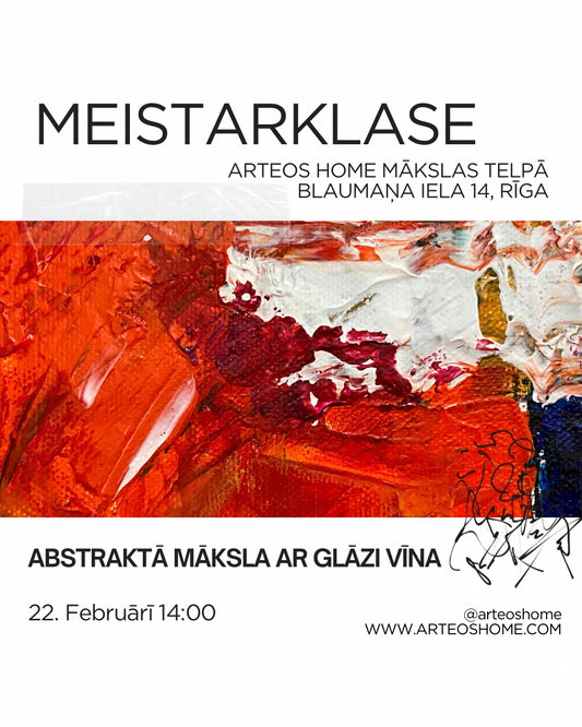 Abstraktās mākslas meistarklase 22.02. - 14:00