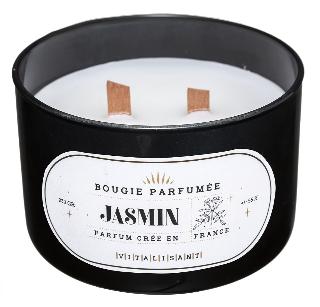 Aromatic candle with wooden burners - Jasmine