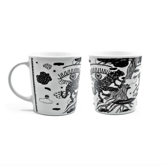 Elita Patmalniece porcelain mug - Pantera, 400ml