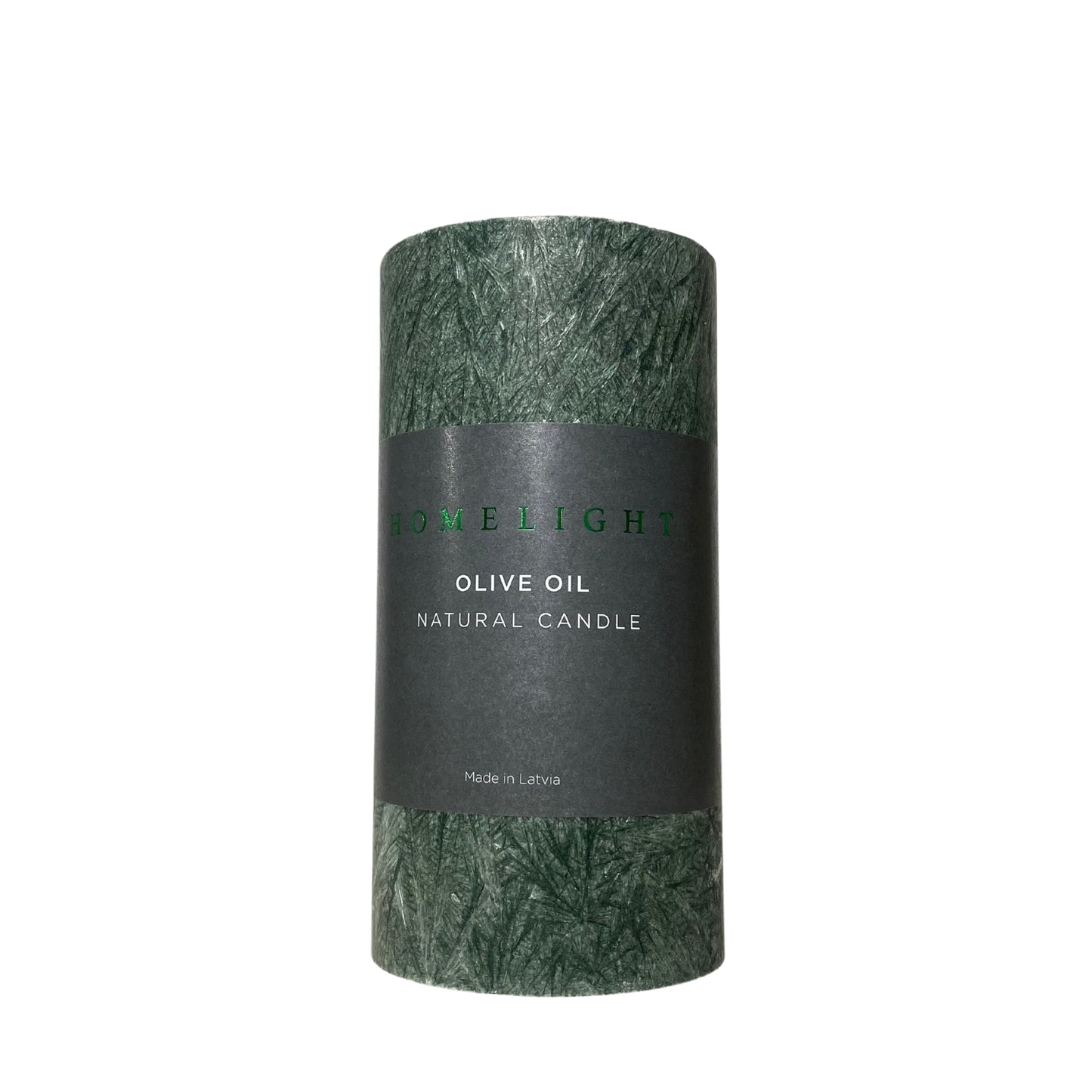 "HOMELIGHT" olīveļļas cilindriska svece H12cm