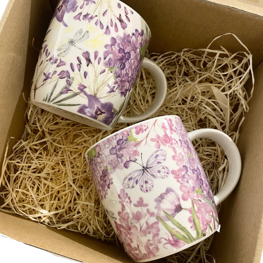 A set of porcelain cups