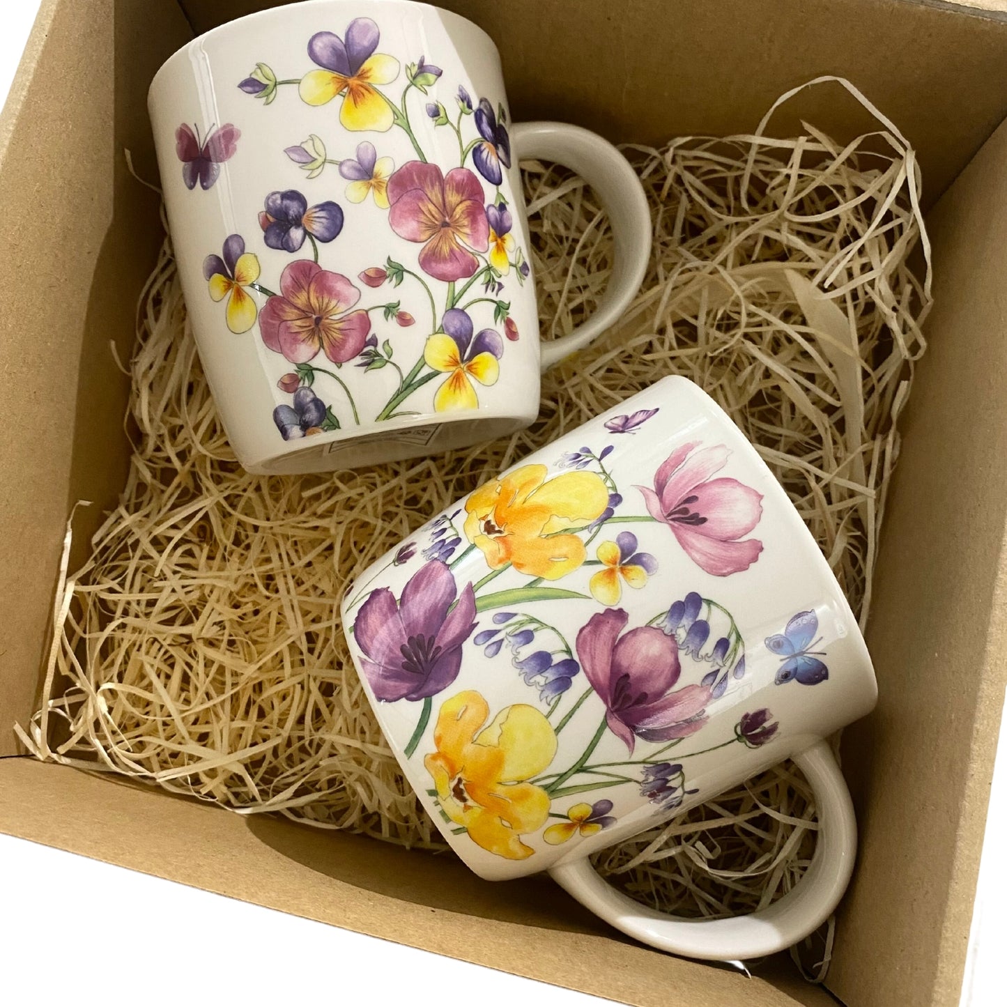 A set of porcelain cups