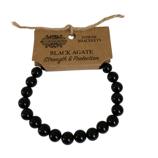Power Bracelet - Black Agate