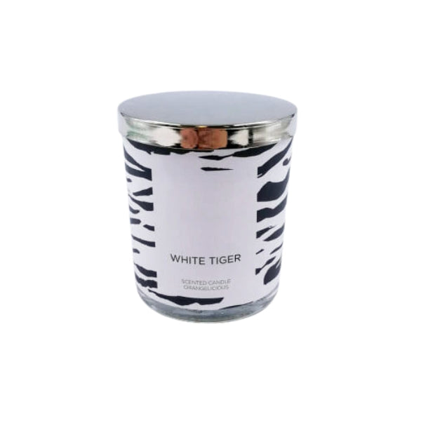 Rapeseed wax candle "WHITE TIGER"