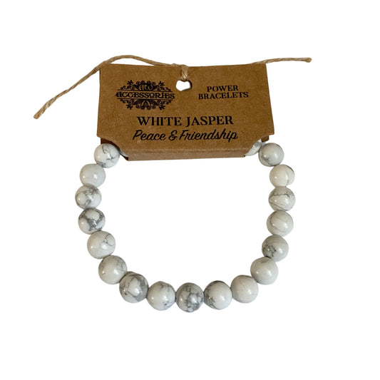 White jasper bracelet