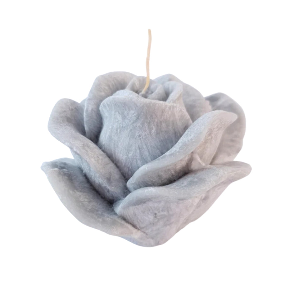  Design candle "Rose", 10x6 cm, gray