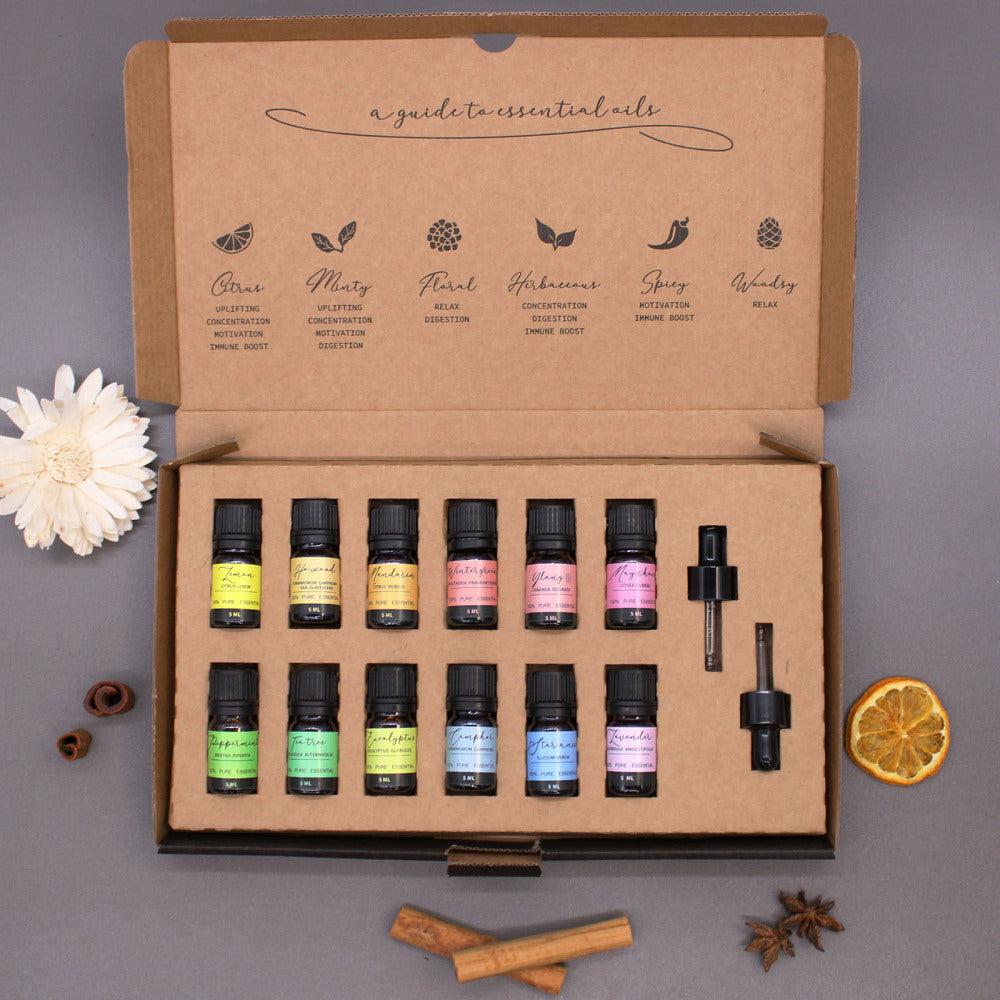 Set of aromatherapy essential oils 12 pcs. 100% handmade