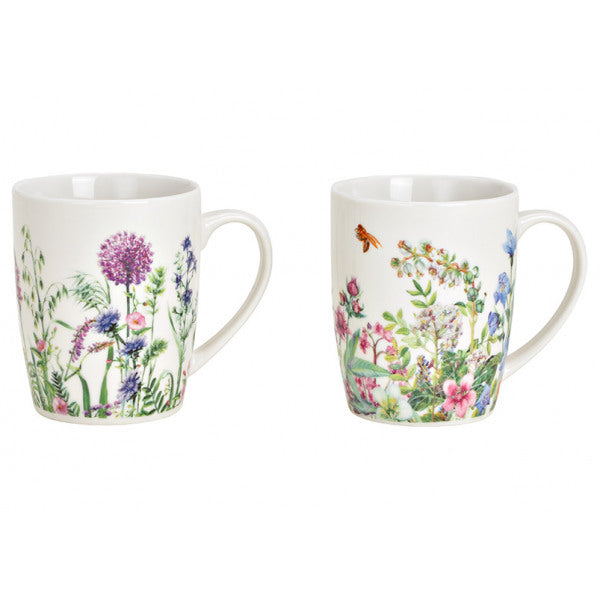  Porcelain cup - flower meadow, 2 types, 300ml