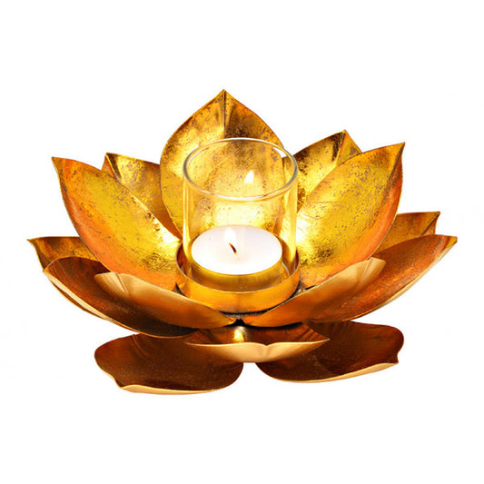 Svečturis - lotosa zieds, D18cm