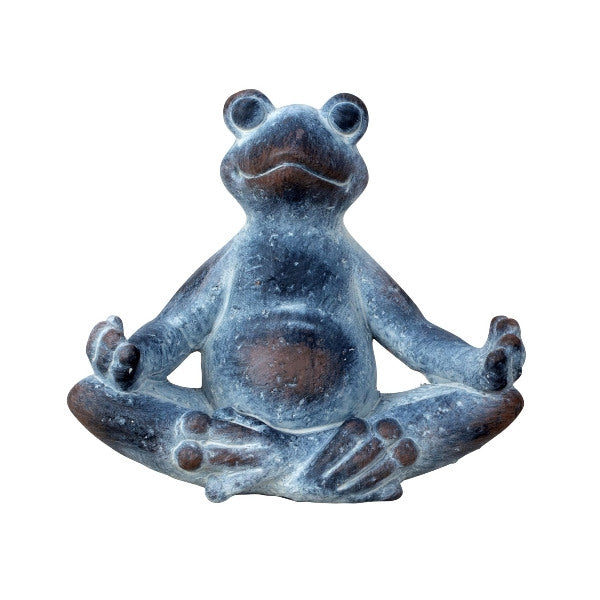 Interior decor - Frog yoga, H18.5cm