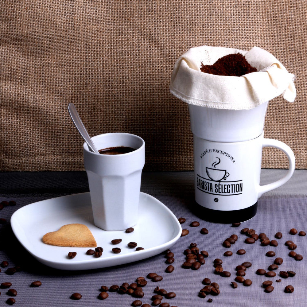 2 reusable cotton coffee filters