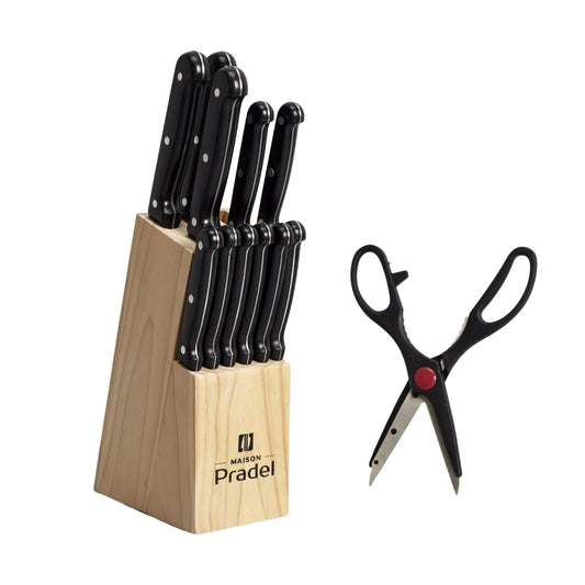 11 Knife set + kitchen scissors