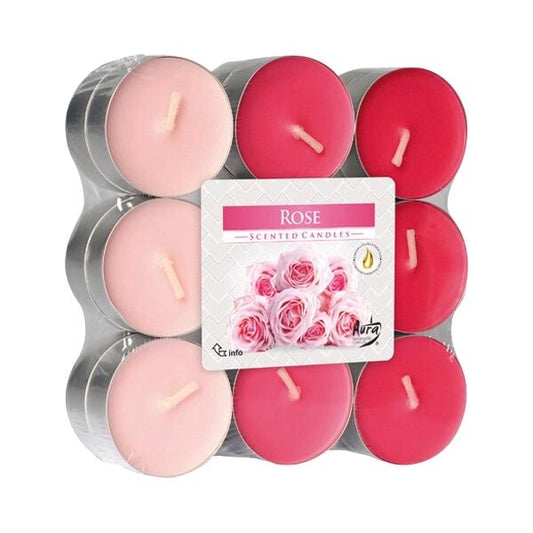 Rose tea candles 18 pcs. 4h