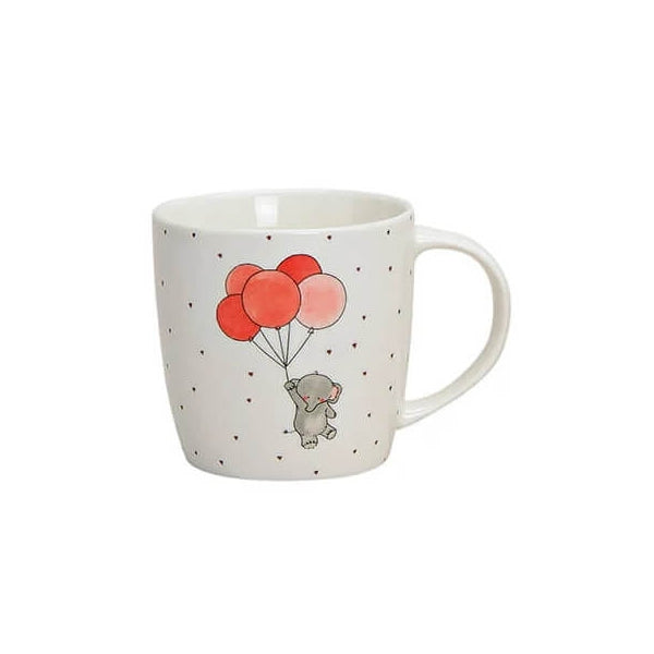  Porcelain mug - elephant, 2 types, 300ml