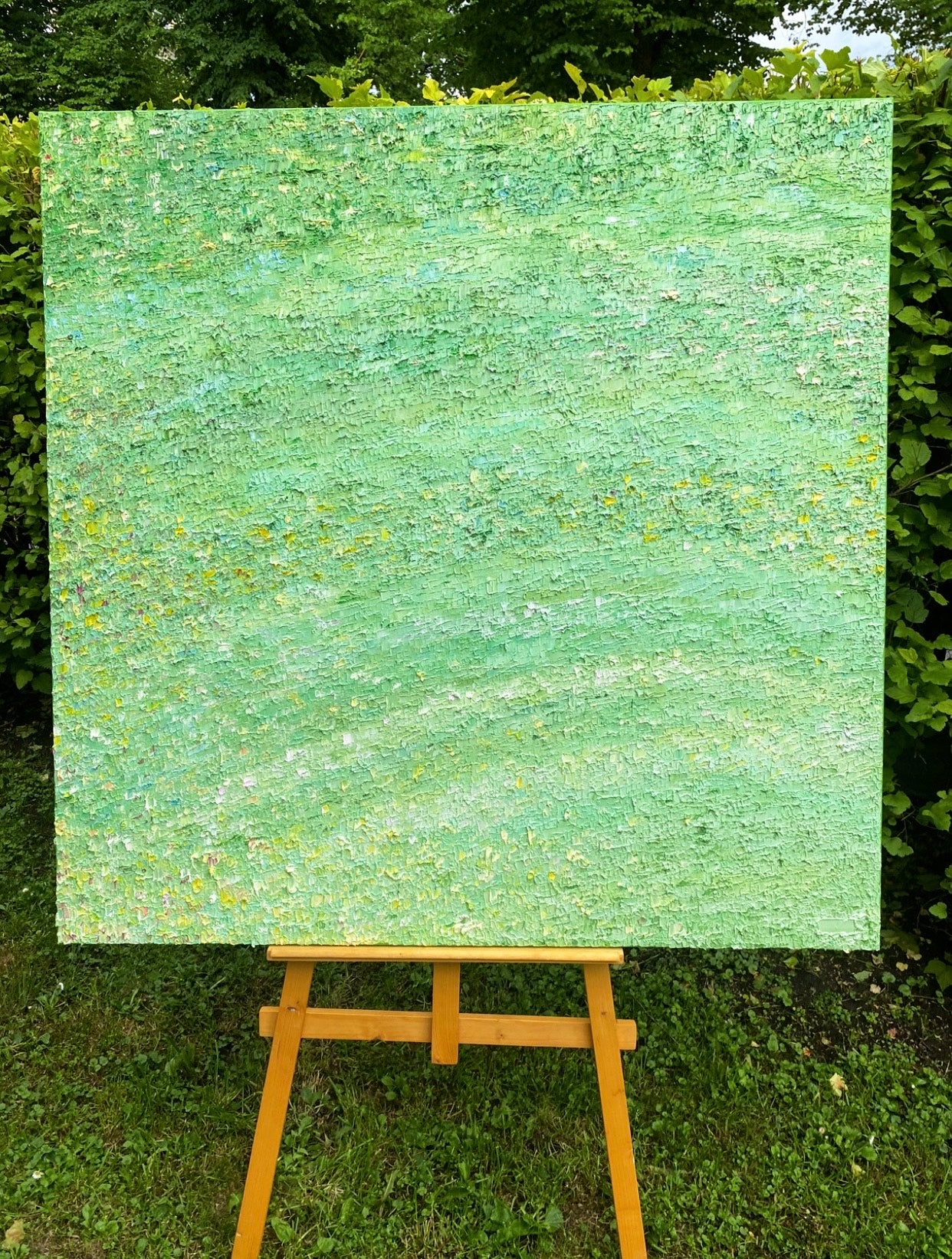 GREEN TEXTURED PAINTING - arteoshome