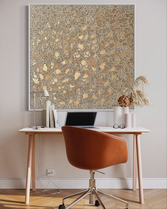 "Dream of gold" - oil painting, 120x120cm
